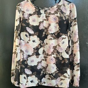 Sheer floral top